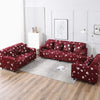 Trendize Exclusive Stretchable Sofa Cover - Floral Maroon