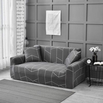 Trendize Exclusive Stretchable Sofa Cover - Hexa Grey