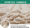 2025 L Shape Polar Fleece Sofa Cover : Pastel Pink