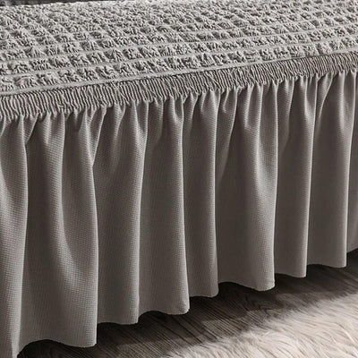 2026 Turkish Bubble Frill Sofa Covers : Light Grey