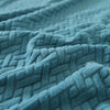 2025 L Shape Polar Fleece Sofa Cover : Teal