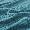 2024 L Shape Polar Fleece Sofa Cover : Teal