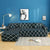 L Shape Sofa Cover - Cross Blue