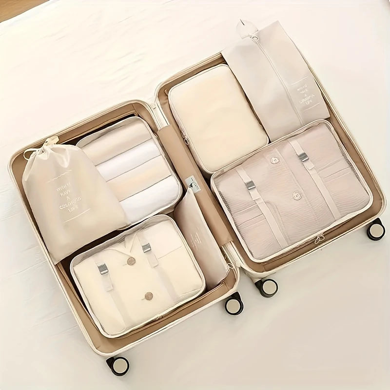 7 PC Premium Travel Organizer Packing Cubes