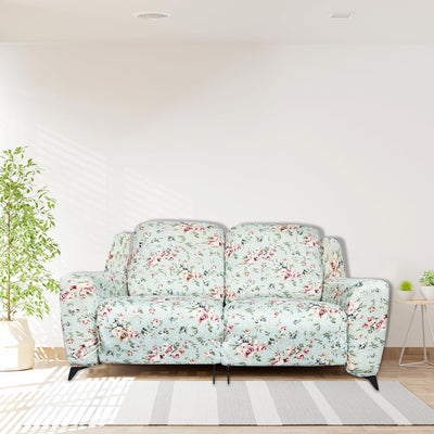 Premium Printed Recliner Sofa Cover : Fall Green