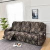 Premium Printed Recliner Sofa Cover : Royal Black
