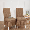 2025 Turkish Bubble Frill Chair Covers : Light Brown