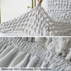 2025 Turkish Bubble Frill Chair Covers : Light Grey