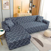 L Shape Sofa Cover - Hexa Grey