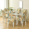 Stretchable Chair Covers, Orange Tulip