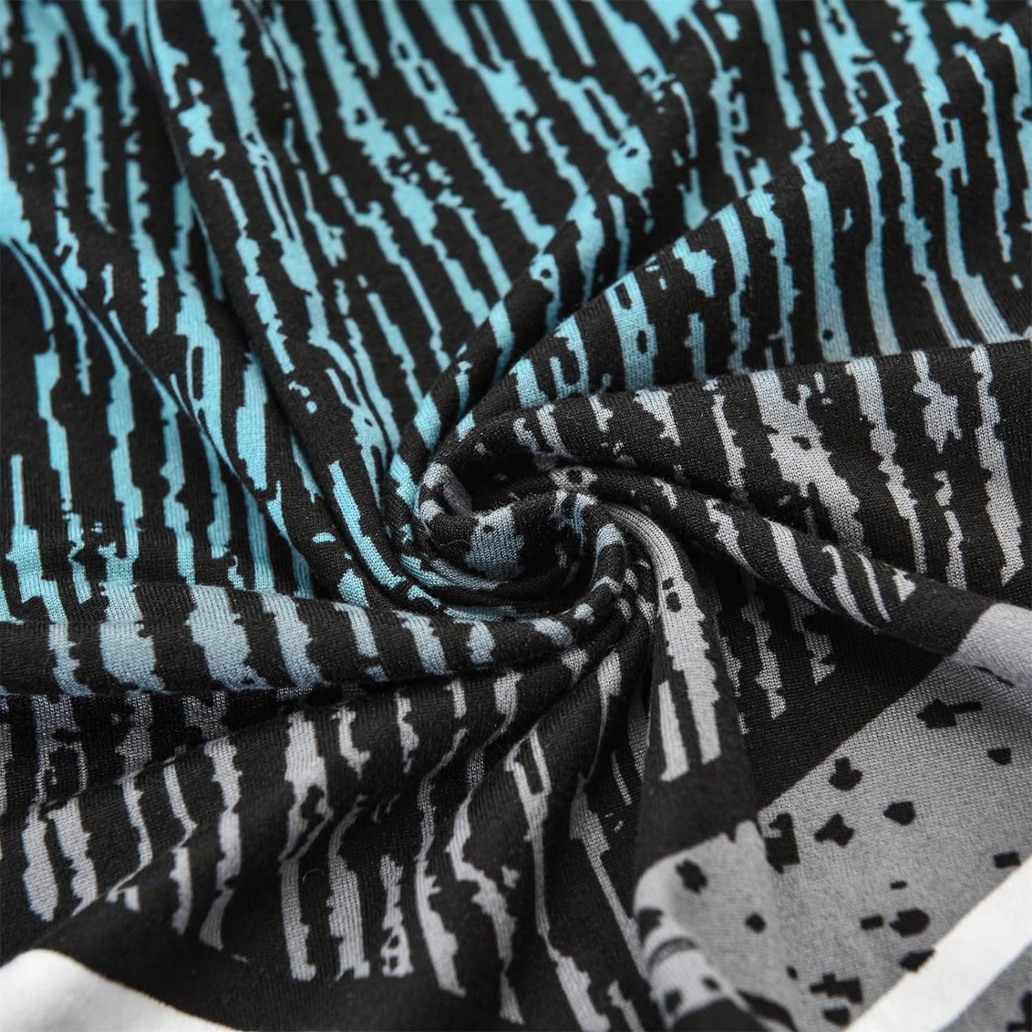 Stretchable Chair Covers, Blue Grey Prism