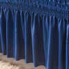 2024 Turkish Bubble Frill Sofa Covers : Navy Blue