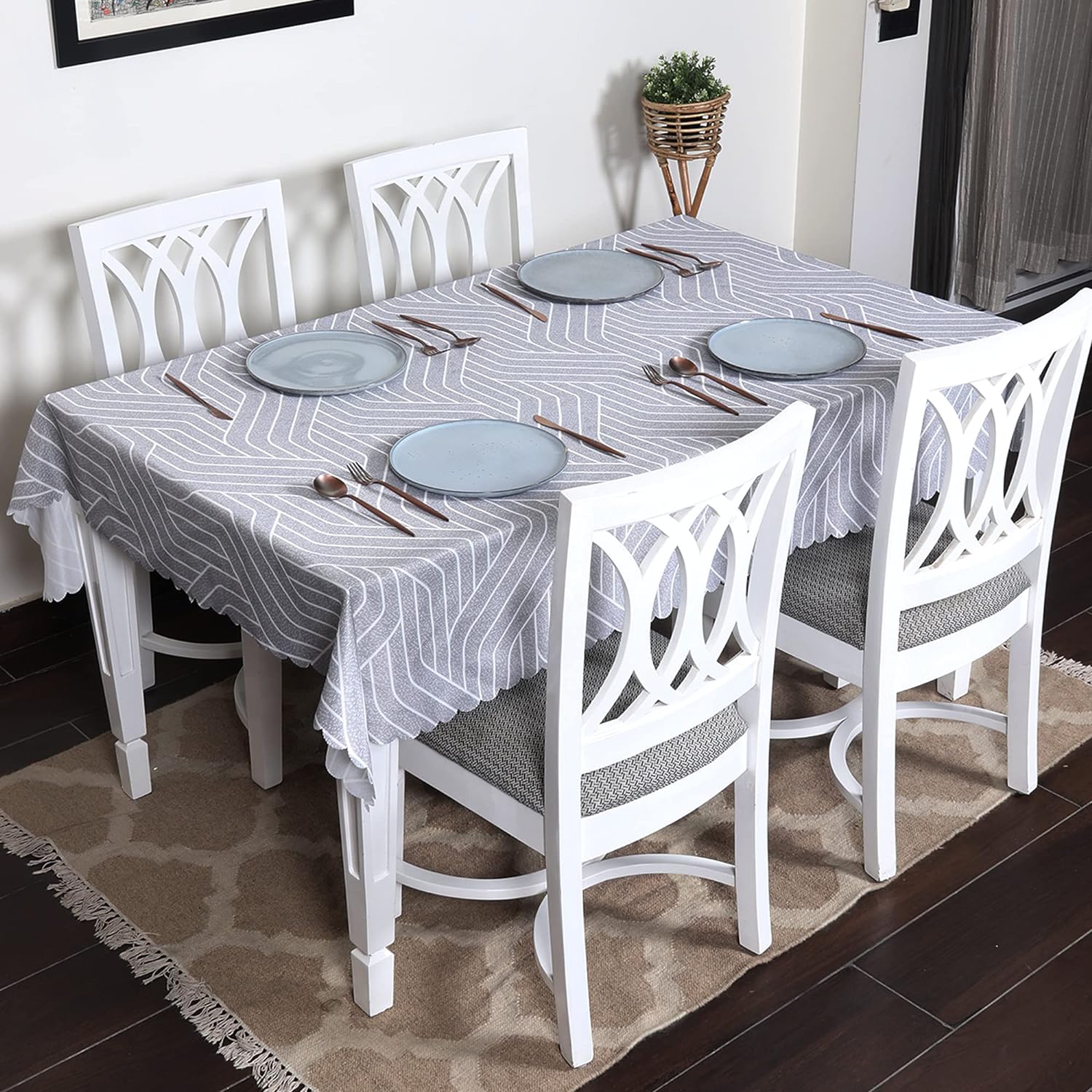 Trendize Premium Waterproof  Matching Table Cover - Complex Grey