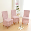2025 Turkish Bubble Frill Chair Covers : Blush Pink