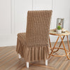 2025 Turkish Bubble Frill Chair Covers : Light Brown