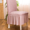 2025 Turkish Bubble Frill Chair Covers : Blush Pink