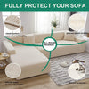 2025 L Shape Polar Fleece Sofa Cover : Pastel Pink