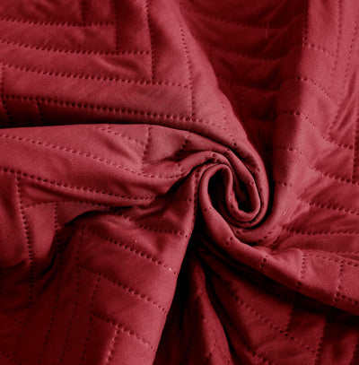 NON SLIP QUILTED SOFA PROTECTOR MAT - PLAIN MAROON