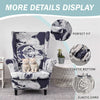SnugFit Wingback Chair Slipcover - American Blue