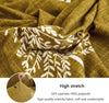 Trendize Exclusive Stretchable Sofa Cover - Mustard Leaf