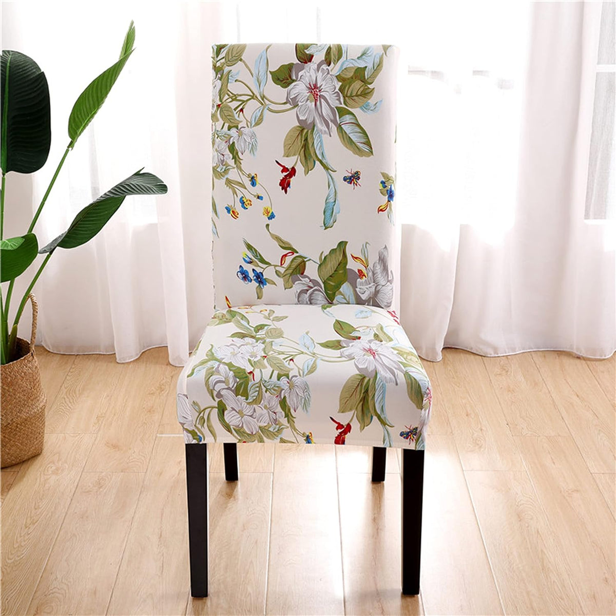 Stretchable Chair Covers, Forest Ivory