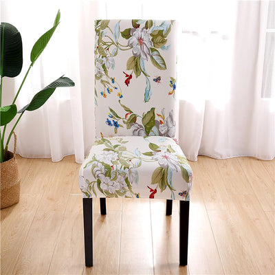 Stretchable Chair Covers, Forest Ivory