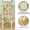 Stretchable Chair Covers, Orange Tulip