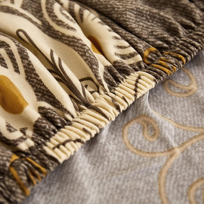 Trendize Exclusive Stretchable Sofa Cover - Beige Brocade