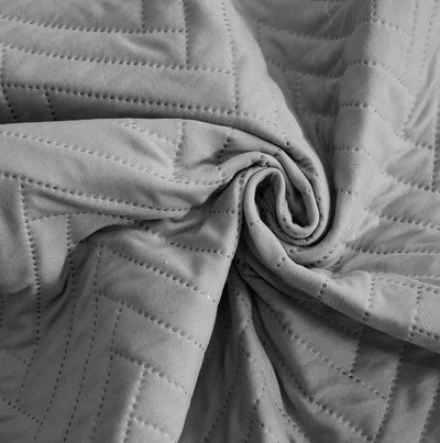 NON SLIP QUILTED SOFA PROTECTOR MAT - PLAIN CHARCOAL