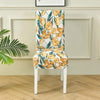 Stretchable Chair Covers, Orange Tulip