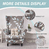 SnugFit Wingback Chair Slipcover - Grey Bliss