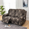 Premium Printed Recliner Sofa Cover : Royal Black