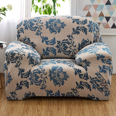 Trendize Exclusive Stretchable Sofa Cover - Damask Beige