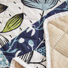 WATERPROOF QUILTED RECLINER COVER - BLUE PAISLEY