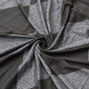 Premium Printed Recliner Sofa Cover : Grey Rittle