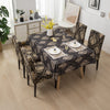 Premium Dining Table & Chair Cover Combo - Royal Black