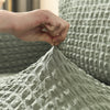 2025 L Shape Turkish Bubble Frill Sofa Covers : Sage Green
