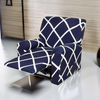 Premium Printed Recliner Sofa Cover : Blue Check