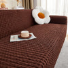 2025 L Shape Turkish Bubble Frill Sofa Covers : Brown