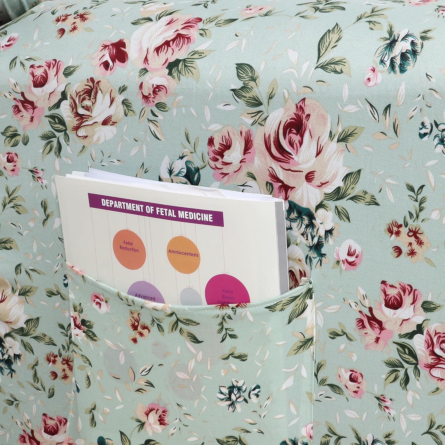 Premium Printed Recliner Sofa Cover : Fall Green