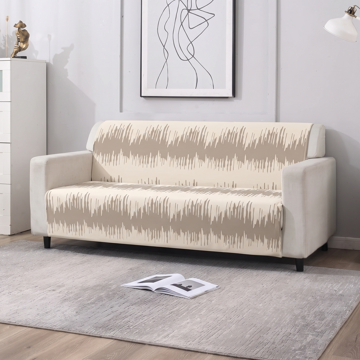 Luxury Anti-Skid Armless Sofa Mats - Desert Strokes