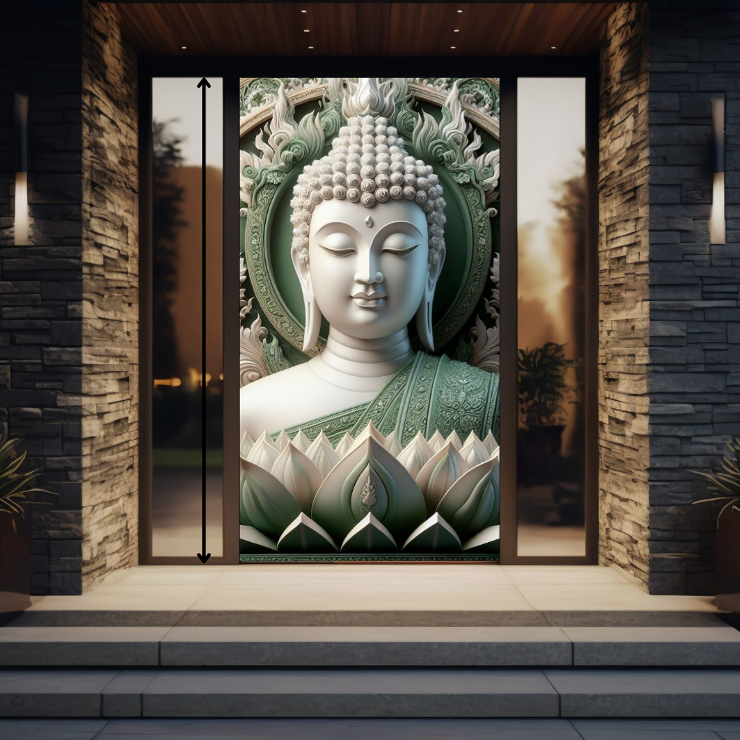 God Shakyamuni Buddha Door Cover