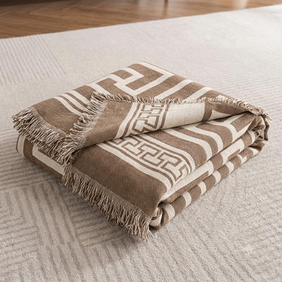 Premium Double Sided Chenille Sofa Covers - Greek Beige