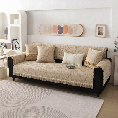 Floral Anti Skid Lace Sofa Mat
