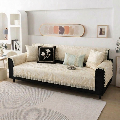 Floral Anti Skid Lace Sofa Mat