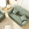 2024 Turkish Bubble Frill Sofa Covers : Sage Green