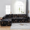 L Shape Sofa Cover - Black Orchid