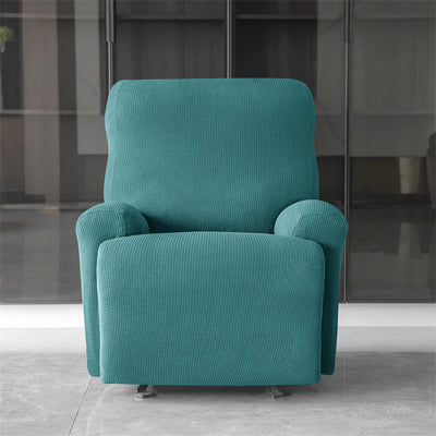 Premium Jacquard Recliner Sofa Cover : Teal