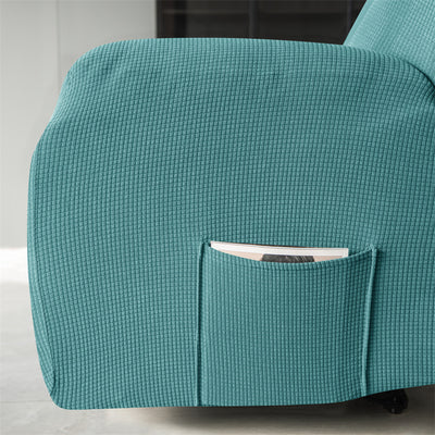 Premium Jacquard Recliner Sofa Cover : Teal