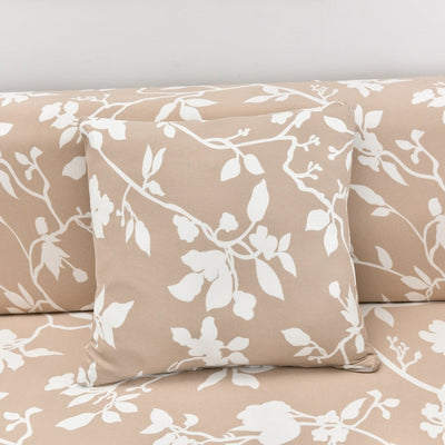 Trendize Exclusive Stretchable Sofa Cover - Leafy Beige